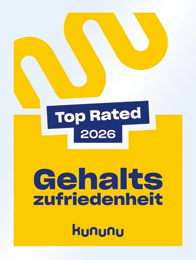 Das Kununu Top Rated 2026 Siegel für Gehaltszufriedenheit steht für den Premium Pflegedienst Kremer und Patrick Kremer als exzellenter Arbeitgeber.